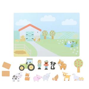 Orange Tree Toys Farmyard Magnetic Picture Board